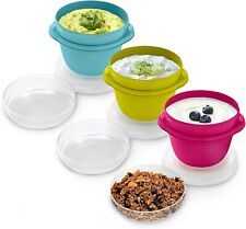 Rubbermaid Food Storage Cups TakeAlongs Twist & Seal 1.2 Cup 3 Pack picture