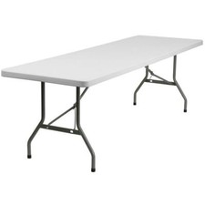 Bi-Folding Portable Plastic Indoor/Outdoor Tables with Handle (4ft, 6ft, 8ft) picture