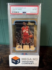 2003-04 Bowman Rookies & Stars LeBron James Gold Rookie RC #123 Cavaliers PSA 6 picture