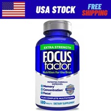 Focus Factor Extra Strength Brain Supplement 120 Count Multivitamin ing picture