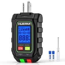 HUEPAR 2-in-1 NCV GFCI Outlet Tester, Electrical Circuit Tracer Voltage Teste... picture