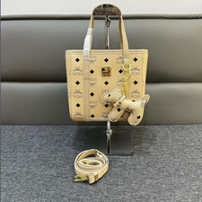 MCM Visetos Mini Tote Bag White – Fresh Modern Classic picture