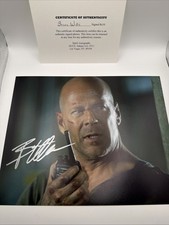 Bruce Willis Die Hard Signed 8x10 with COA picture