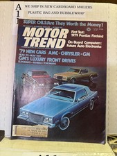 Vintage Motor Trend Magazine September, 1978 picture
