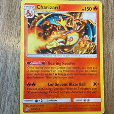 Pokémon TCG Charizard 14/181 SM-Team Up Rare Regular Stage 2 150 HP English picture