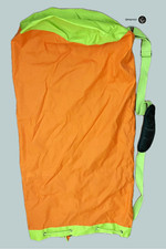 VTG NWOT 80s 90s Neon Colorblock Camping Duffel Bag Orange Green 45x21 Stuff Sac picture