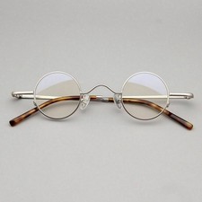 Vintage Small Round 34mm Glasses Mens Women Stainless steel Eyeglasses Frames picture