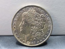 Early 1887 Morgan Silver Dollar Philadelphia Coin Excellent picture