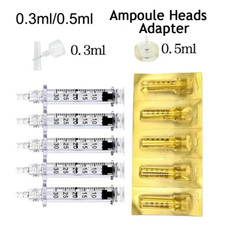 0.3ml 0.5ml Disposable Ampoule Heads & Adapters for No-Needle Beauty Atomizer picture