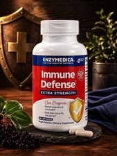 Enzymedica Immune Defense Extra Strength 90 Capsules Respiratory Sinus Support picture