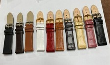 WHOLESALE 50pcs mixed 10 colour Leather Watch Strap Band 20mm (9341) picture
