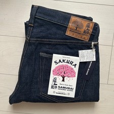 Samurai Jeans S500AX-SAKURA 18oz Indigo + Sakura Selvedge Denim picture