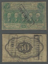 Contemporary COUNTERFEIT 50c 1st Issue 1862-63 Fractional Currency picture