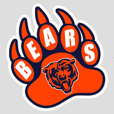 Chicago Navy Orange Football Weather Resistant Vinyl Sticker/Decal 08 picture