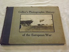 VINTAGE WWI 1915 COLLIER'S PHOTOGRAPHIC HISTORY OF EUROPEAN WAR LARGE BOOK picture