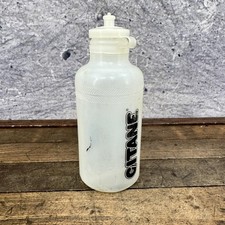 Vintage Gitane Water Bottle 28oz Clear Plastic Bike Cycling Push Cap French picture