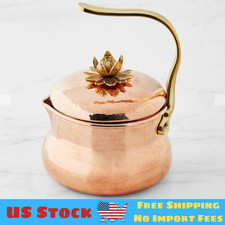 Ruffoni Historia Hammered Copper Tea Kettle with Lotus Knob, 3-Qt picture