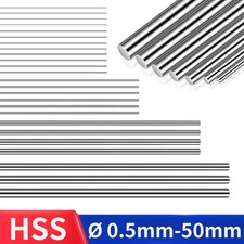 Ø 0.5-50mm HSS High Speed Steel Round Rod Bar HRC 62 Shaft Axis Metal 150mm Long picture