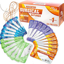 Mixed Sterile Suture Thread with Needle (Dissolvable and Non-dissolvable 0 2-0 picture