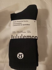 lululemon Daily Essentil Socks Unisex Crew Length 3 Pairs picture