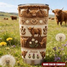 Love Highland Cows - Personalized Highland Cow Tumbler picture