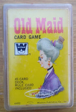 Sealed Vintage Old Maid Whitman Card Game 4492 COMPLETE W Case 1960 MINT SEE picture