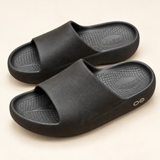 OOFOS OOahh+ Recovery Slides Black Mens 7 Womens 9 Unisex Sandals New With Tags picture