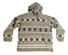 Vintage Polo Sport Ralph Lauren Southwestern Aztec Fleece Hoodie Mens Large picture