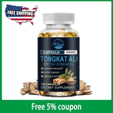 120 Capsules 3450MG Tongkat Al LONGJACK GRADE A STRONGEST ROOT EXTRACT 200:1 picture