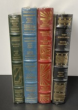 FRANKLIN LIBRARY Book Lot of 4 Signed First Leather Bound Books New SEALED picture