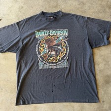 Vtg 1991 Harley Davidson The Legend Speaks in Thunder Shirt 3XL XXXL Eagle Tee picture