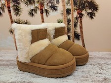 UGG Classic Chillapeak Boots Suede Chestnut Booties Women's Size 6 RARE NEW picture