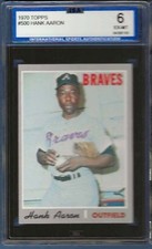 Hank Aaron 1970 Topps #500 ISA 6 picture