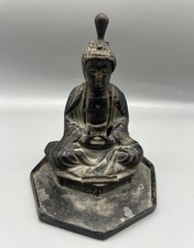 Rare Find Vintage Ronson Art Metal Works Striker Table Lighter Buddha. picture