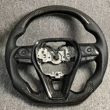 Real Carbon Fiber Steering Wheel for Toyota Camry Rav4 Corolla W/ Button 2019 picture