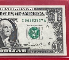 1981 $1 DOLLAR BILL ( MINNEAPOLIS I ) Block I-A UNCIRCULATED picture