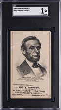 1880 HD2A US PRESIDENT #492 ABRAHAM LINCOLN SGC 1 picture
