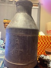 Follansbee 3 gal Milk Can Sterling Amherst Farms Dairy Buffalo NY w/ paper Cap picture