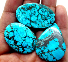 AAA 120 Ct Natural Spiderweb Blue Arizona Turquoise Lot Certified Loose Gemstone picture