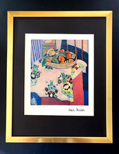 HENRI MATISSE + VINTAGE 1948 AWESOME SIGNED PRINT + FRAMED + BUY IT NOW$ picture