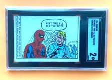 1966 Donruss Marvel Super Heroes SGC 2 #34 SPIDER-MAN ROOKIE Card picture