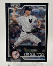2026 Topps Chrome CAM SCHLITTLER #262 Black Wave Refractor No. 10/10 YANKEES picture