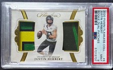Panini 2020 Flawless Collegiate Justin Herbert Oregon Rookie RC MEM #4 /25 picture