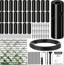 Wire Trellis Kit, 30-Set 1/8” Black Cylindrical with 150Ft Cable picture