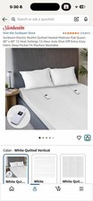 Sunbeam Queen Heated Mattress Pad White Dual Control 12 Heat Settings Tested picture