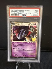 2021 Pokemon TCG PSA 9 Dragapult #SWSH132 SWSH Celebrations Black Star Promo picture