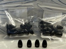 1/8 OZ  Tungsten Flipping/Worm Weights Black 2 Packs (12 Per Pack)= 24 Weights picture