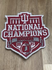 Indiana Hoosiers NCAA CFP 2025 National Championships Patch  IU 3.5 picture