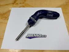 Snap-on Tools RARE BLUE CHAMPION Hard Pistol Grip Ratcheting Screwdriver SSDMRE4 picture