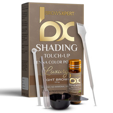 BROWSXPERT Brow Henna Shading Touch-Up Kit, Color Powder 3.5g Light Brown picture